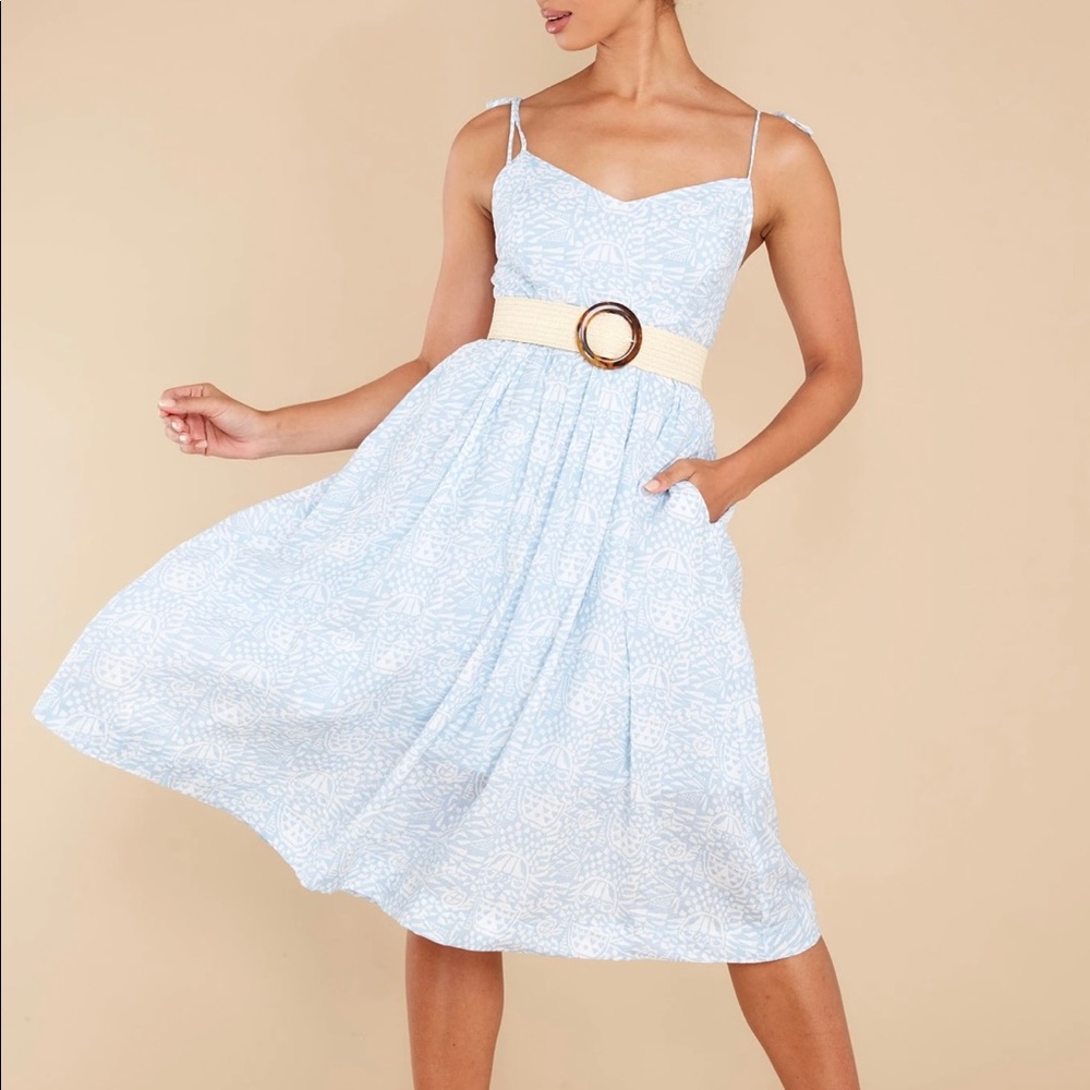 Lush Medium Pure Sweetness Midi Dress w/ Pockets